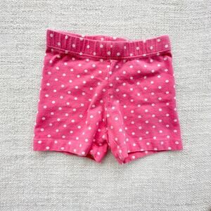 Mini Boden Pink Polka Dot Shorts GUC 18-24mo